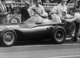 21. F2-14. Stirling Moss No18 (GB) Vanwall being push started, British GP, Aintree 1957.